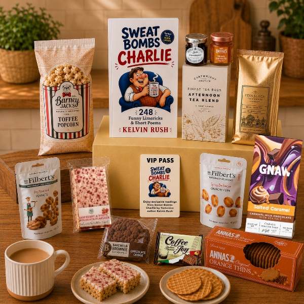 Tea laughs and a few cheeky lines gift hamper