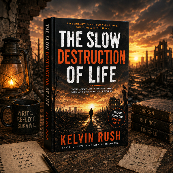 The Slow Destruction Of Life by Kelvin Rush signed book